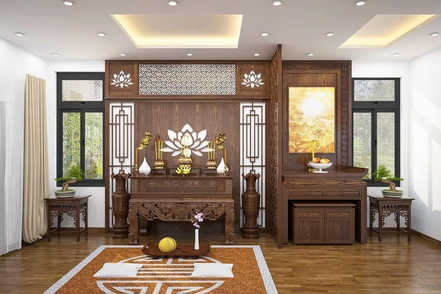 Thi Công Phòng Thờ