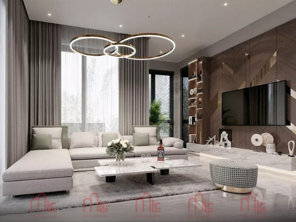 Thi công thiết kế nội thất biệt thự Hòa Khánh Đà Nẵng uy tín